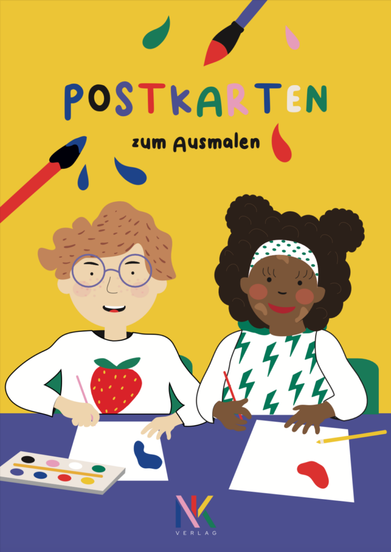 Postkarten zum Ausmalen von Nina Kämpf
